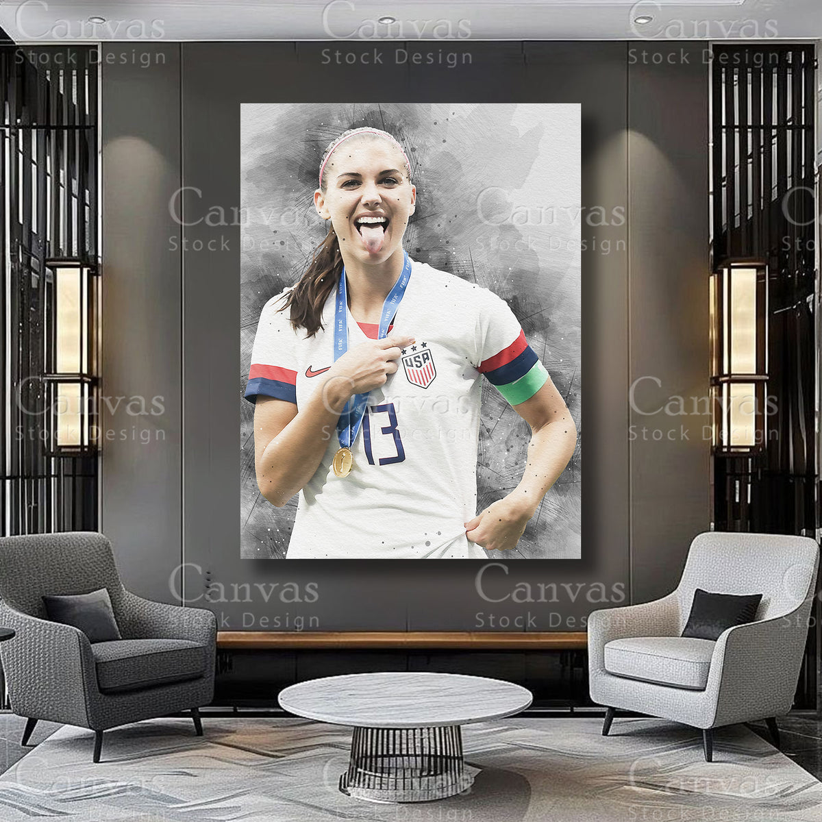 Alex Morgan Premium Athlete Canvas