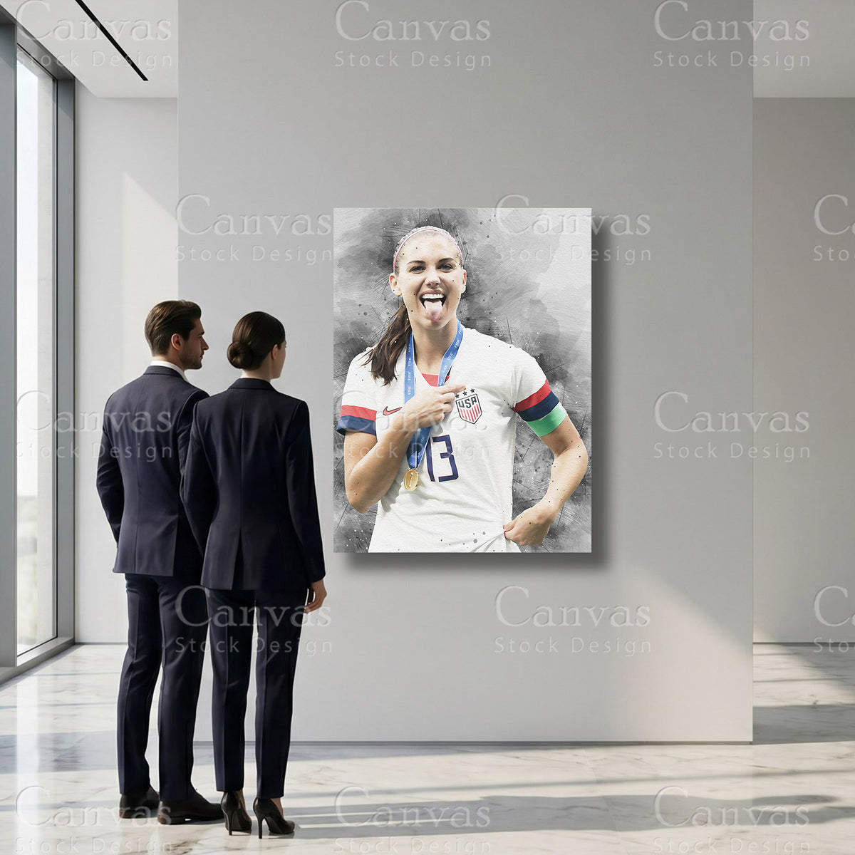 Alex Morgan Football Sports Artwork