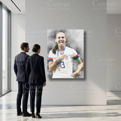 Alex Morgan Football Sports Artwork