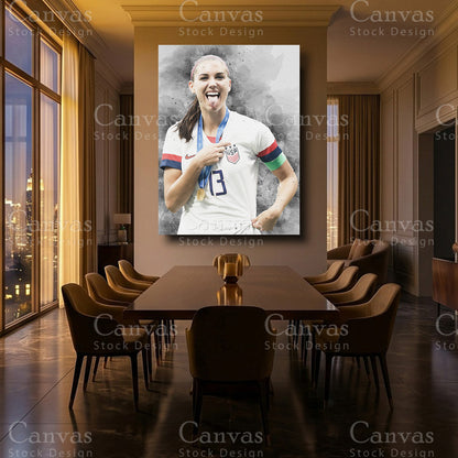 Alex Morgan Luxury Soccer Canvas