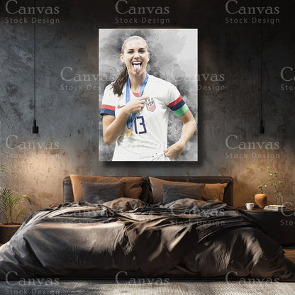 Alex Morgan Premium Canvas Wall Art