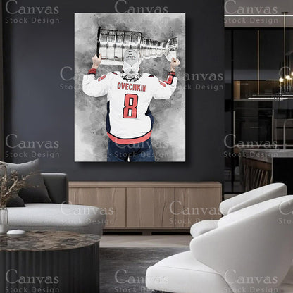 Alex Ovechkin Canvas Art for Refined Interiors