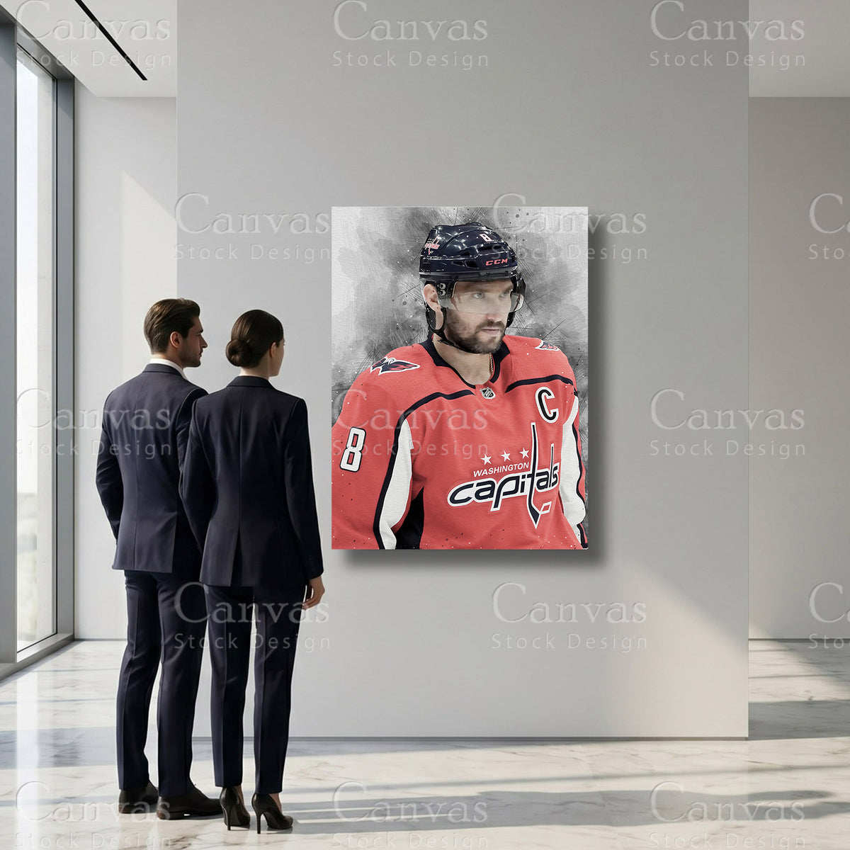 Alex Ovechkin Ice Hockey Sports Wall Art