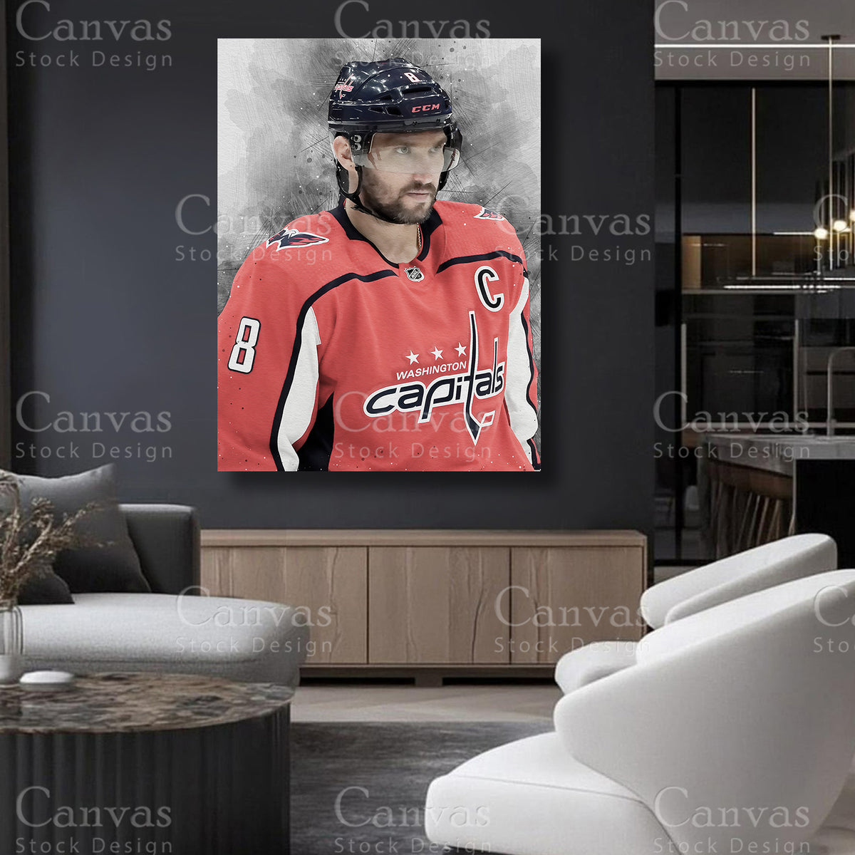Alex Ovechkin Canvas Artwork for Refined Interiors