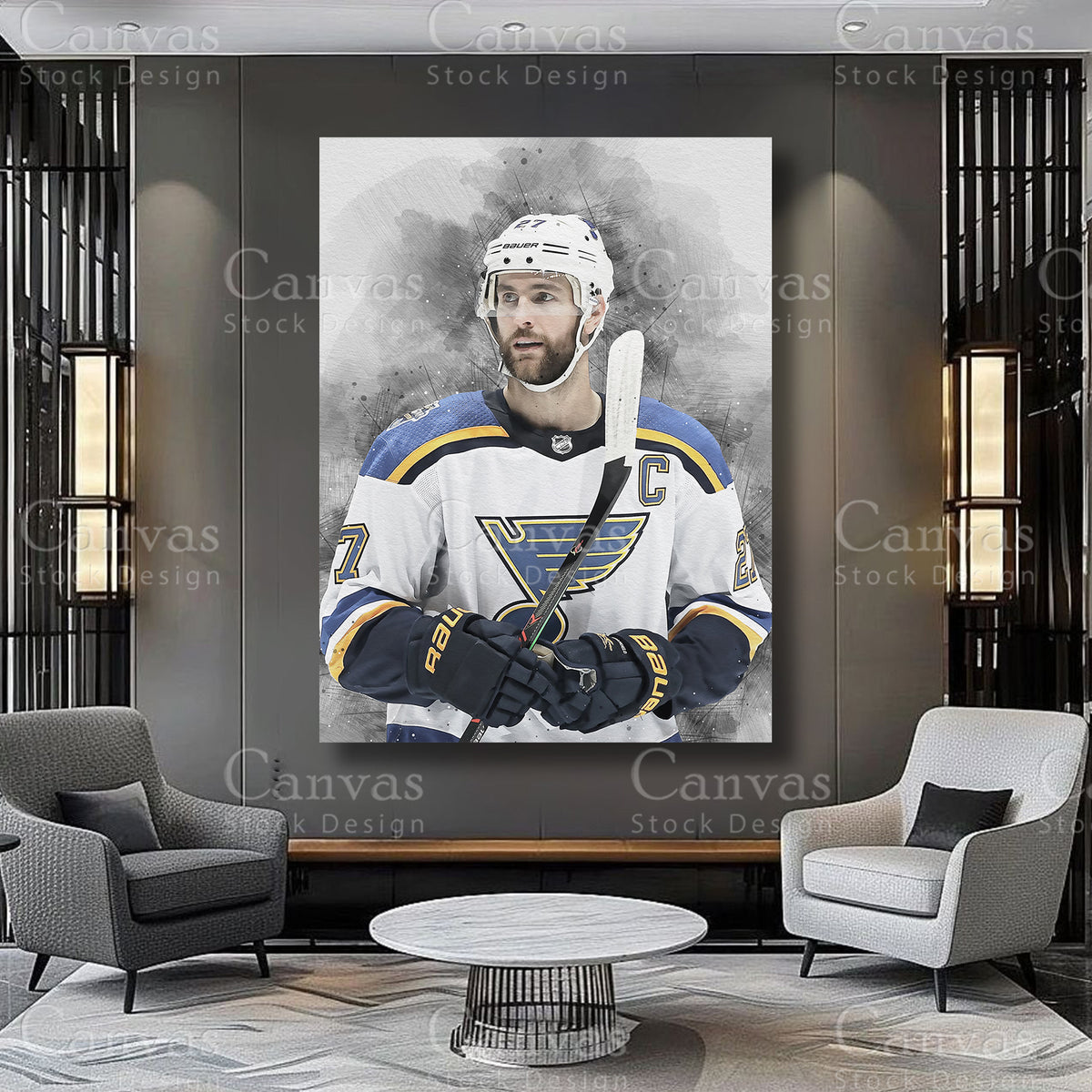 Alex Pietrangelo Athlete Wall Art on Premium Canvas