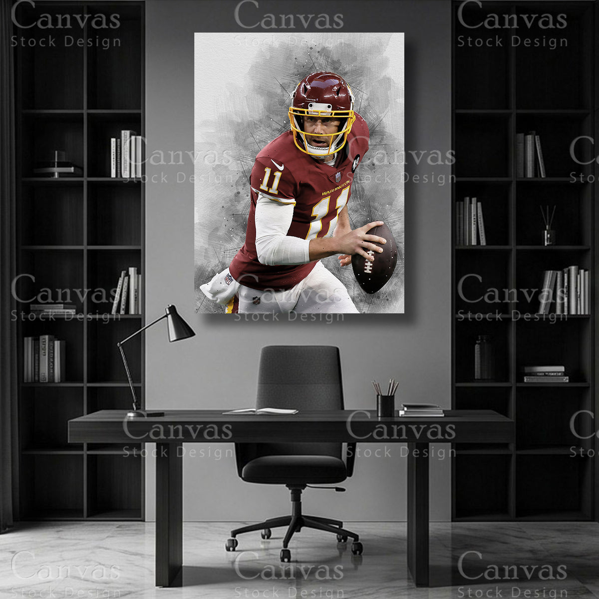 Alex Smith quarterback football wall art