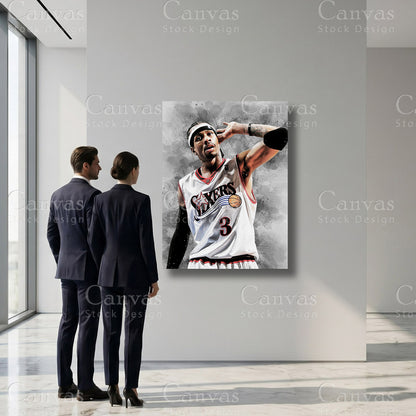 Allen Iverson professional basketball sports artwork