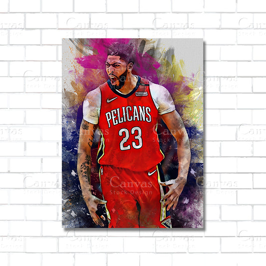 Anthony Davis Canvas Wall Art