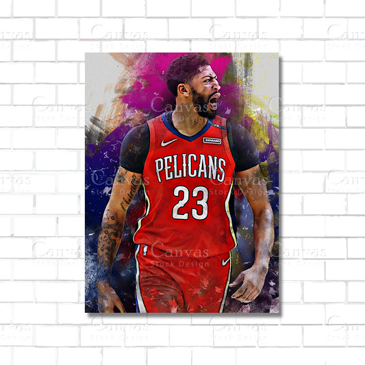 Anthony Davis Canvas Wall Art