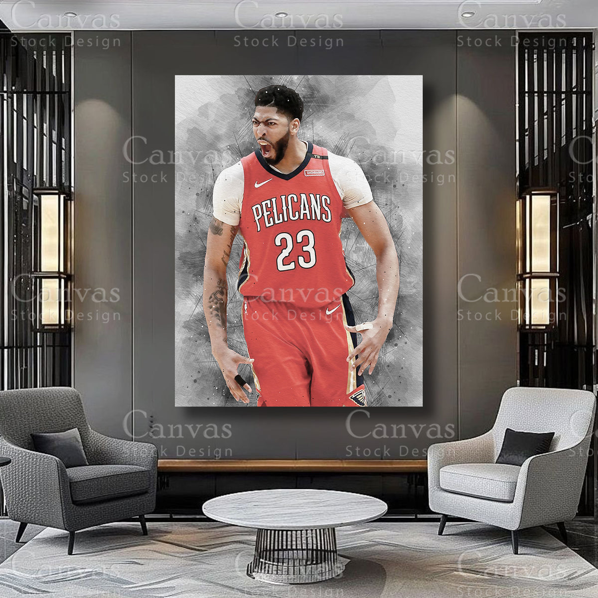 Anthony Davis athlete artwork for sophisticated interiors
