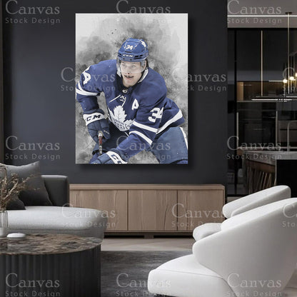 Auston Matthews Canvas Art for Refined Interiors