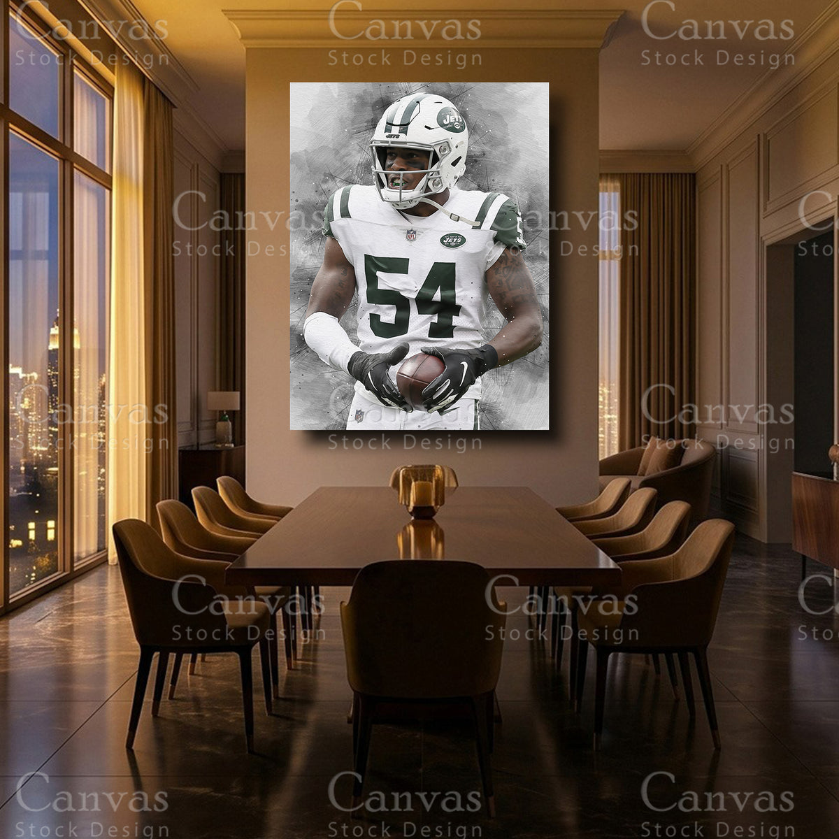 Avery Williamson luxury NFL canvas wall art