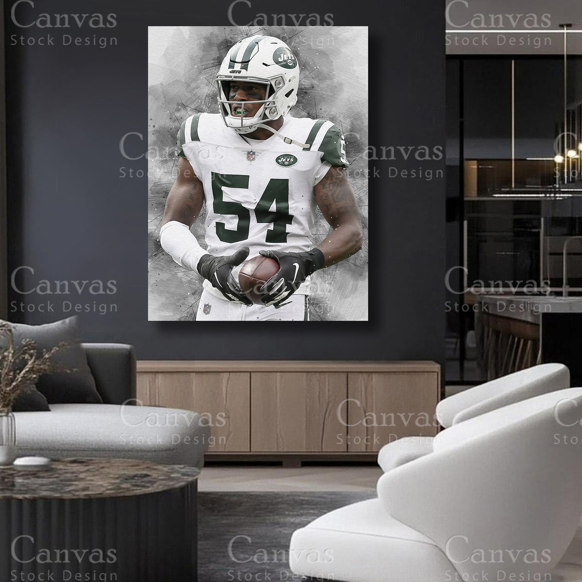 Avery Williamson professional football artwork