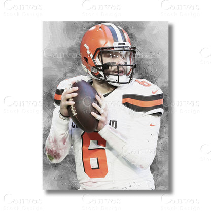 Baker Mayfield Elite NFL Canvas Wall Art