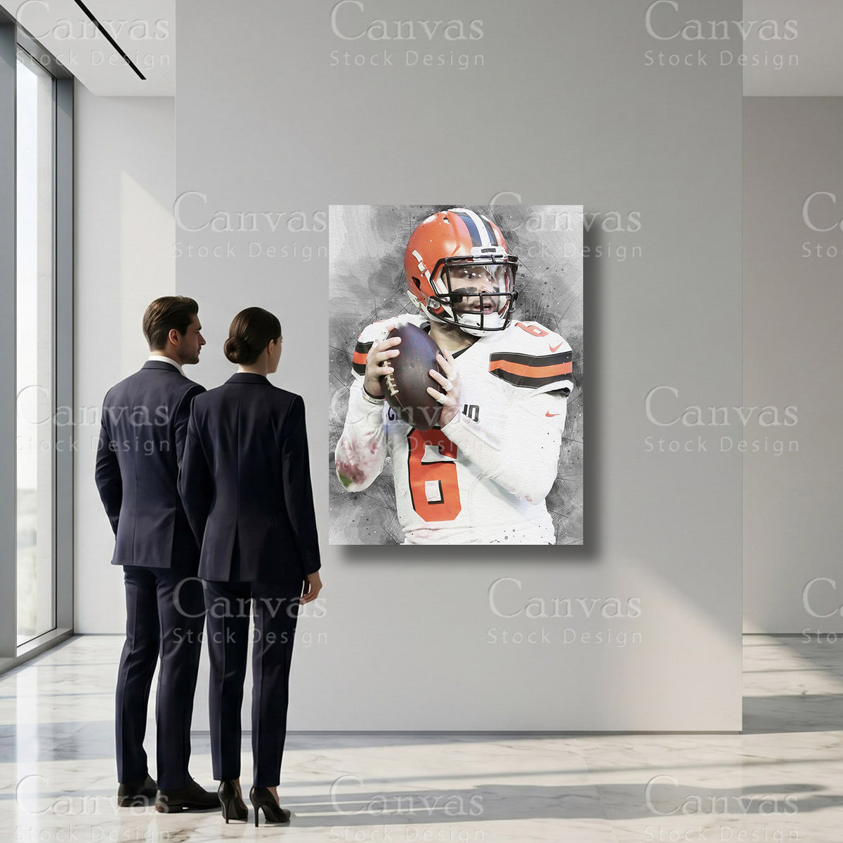 Baker Mayfield professional football wall decor