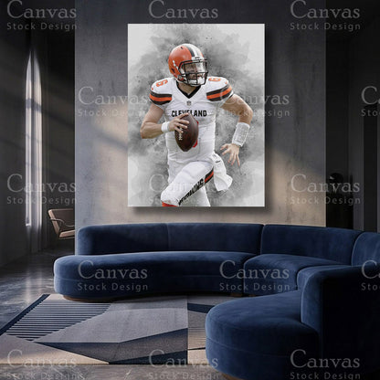Baker Mayfield NFL canvas artwork