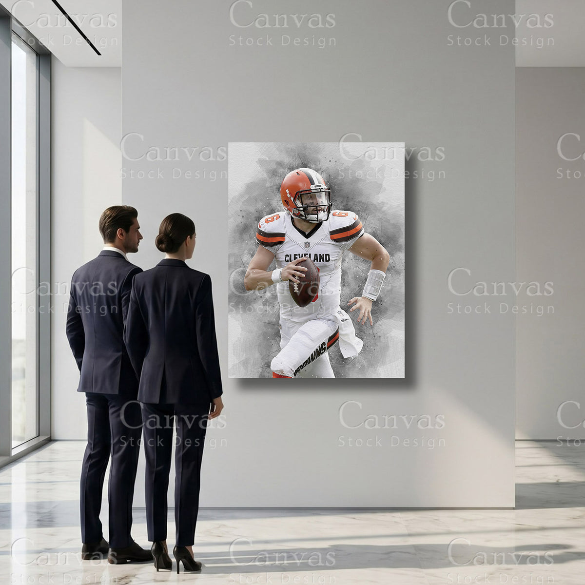 Baker Mayfield professional football wall decor