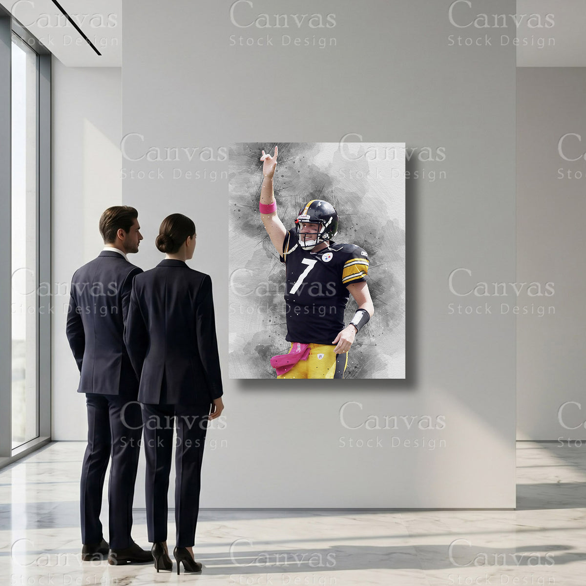 Ben Roethlisberger professional football wall decor