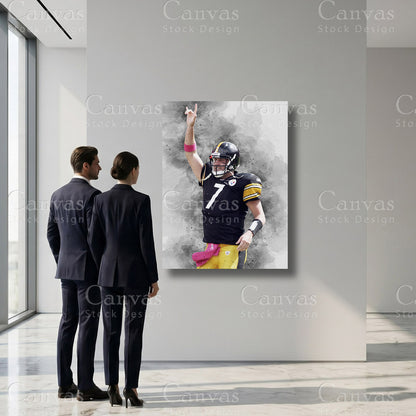 Ben Roethlisberger professional football wall decor