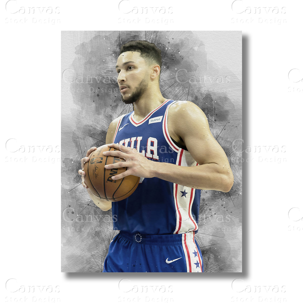 Ben Simmons Versatile Basketball Canvas Wall Art