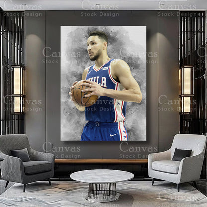 Ben Simmons athlete artwork for sophisticated interiors