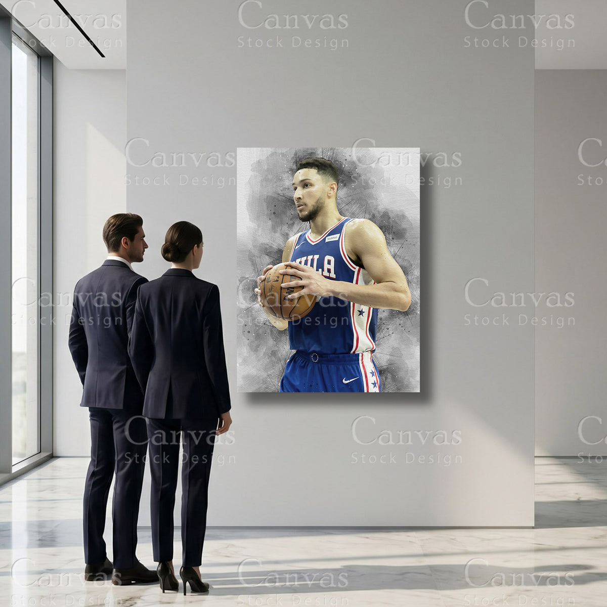 Ben Simmons professional basketball sports canvas