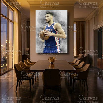 Ben Simmons luxury NBA wall decor