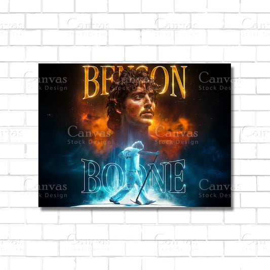 Benson Boone Canvas Wall Art – Pop Music Poster Print