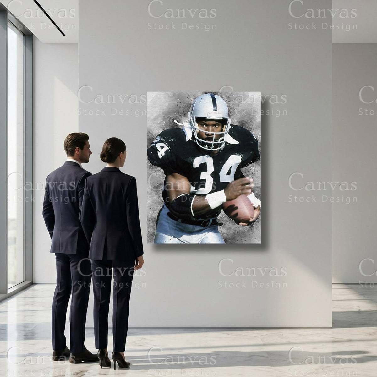 Bo Jackson legendary athlete wall decor