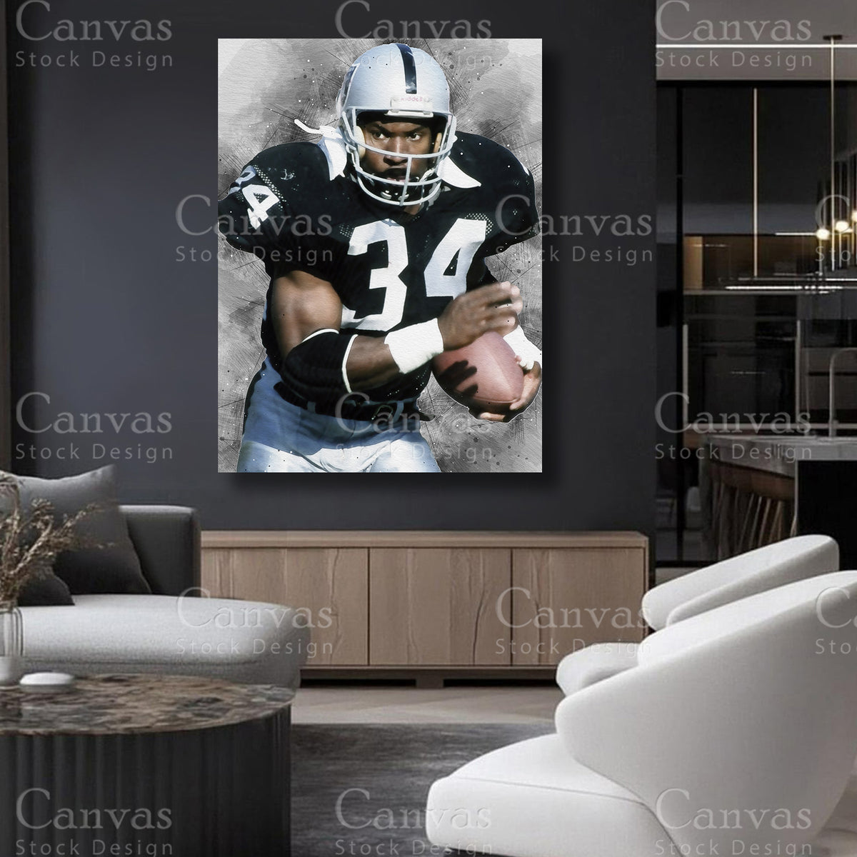 Bo Jackson dual-sport statement artwork