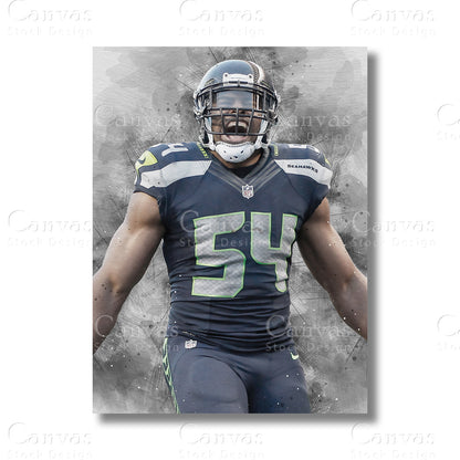 Bobby Wagner Defensive Legacy Canvas Wall Art