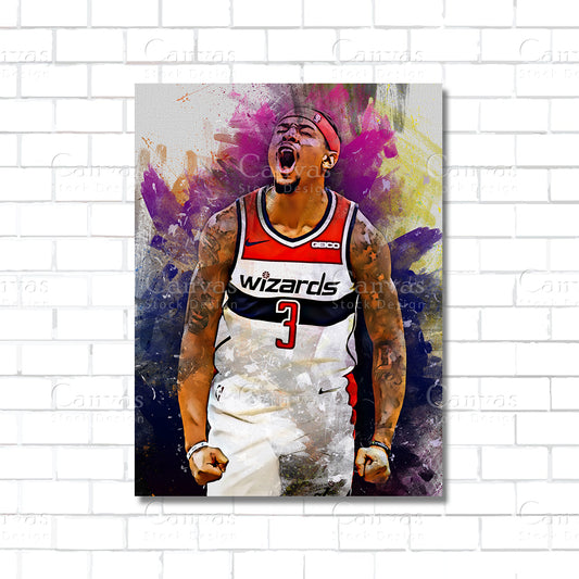 Bradley Beal Canvas Wall Art
