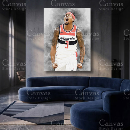 Bradley Beal basketball artwork