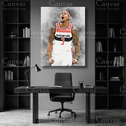 Bradley Beal NBA canvas wall art