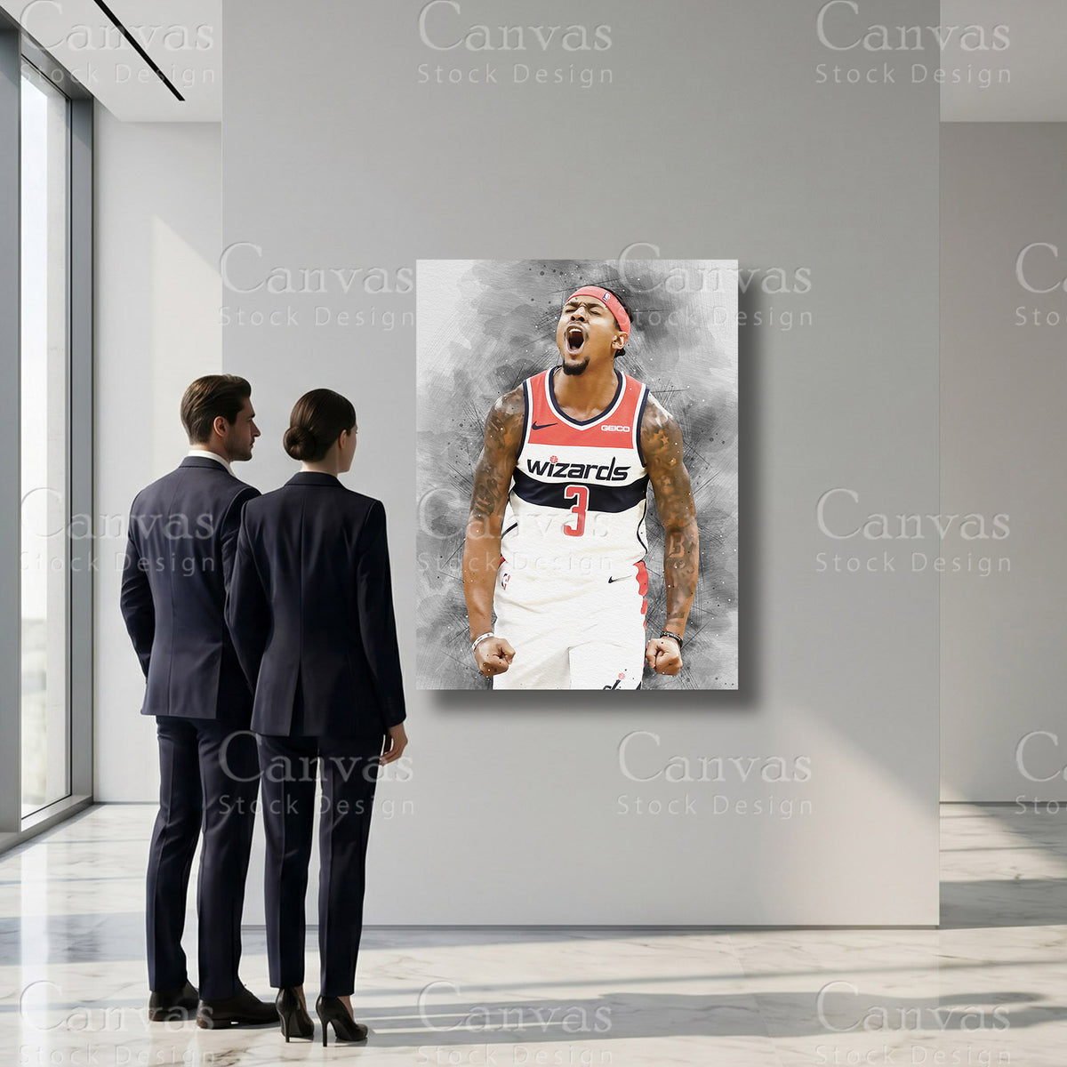 Bradley Beal basketball wall decor