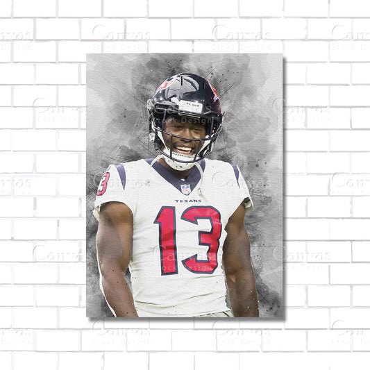 Brandin Cooks Canvas Wall Art – NFL Wide Receiver Poster
