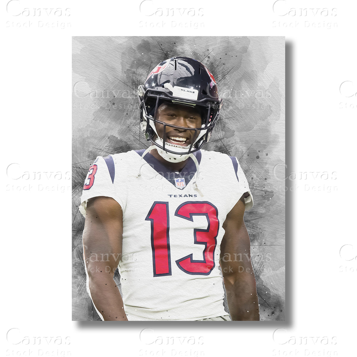 Brandin Cooks Dynamic Wide Receiver Canvas Wall Art