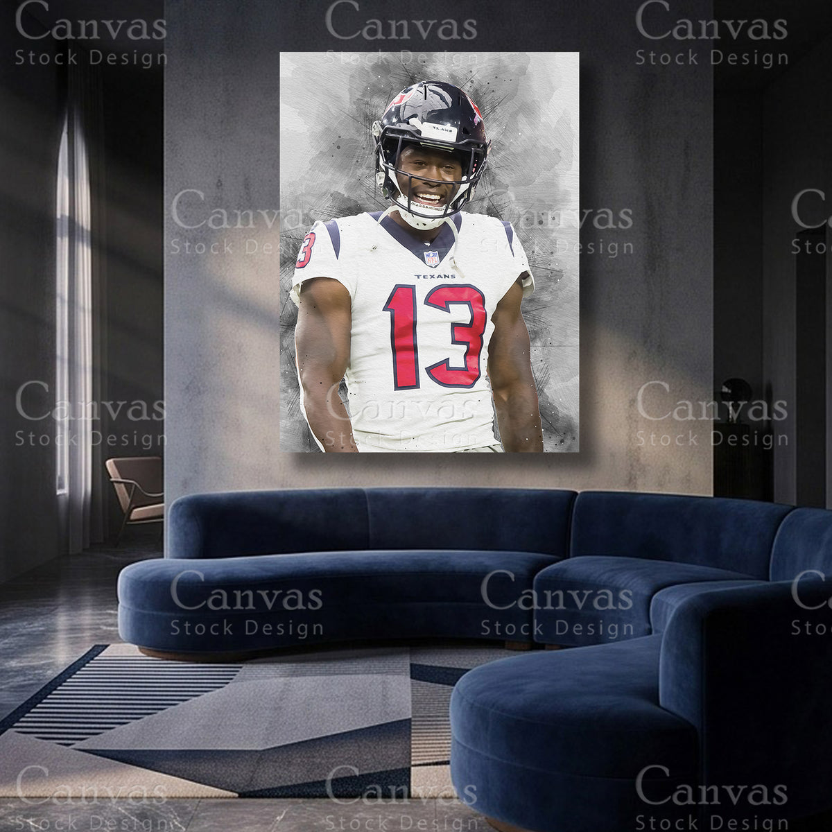 Brandin Cooks NFL canvas artwork