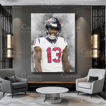 Brandin Cooks football athlete canvas artwork