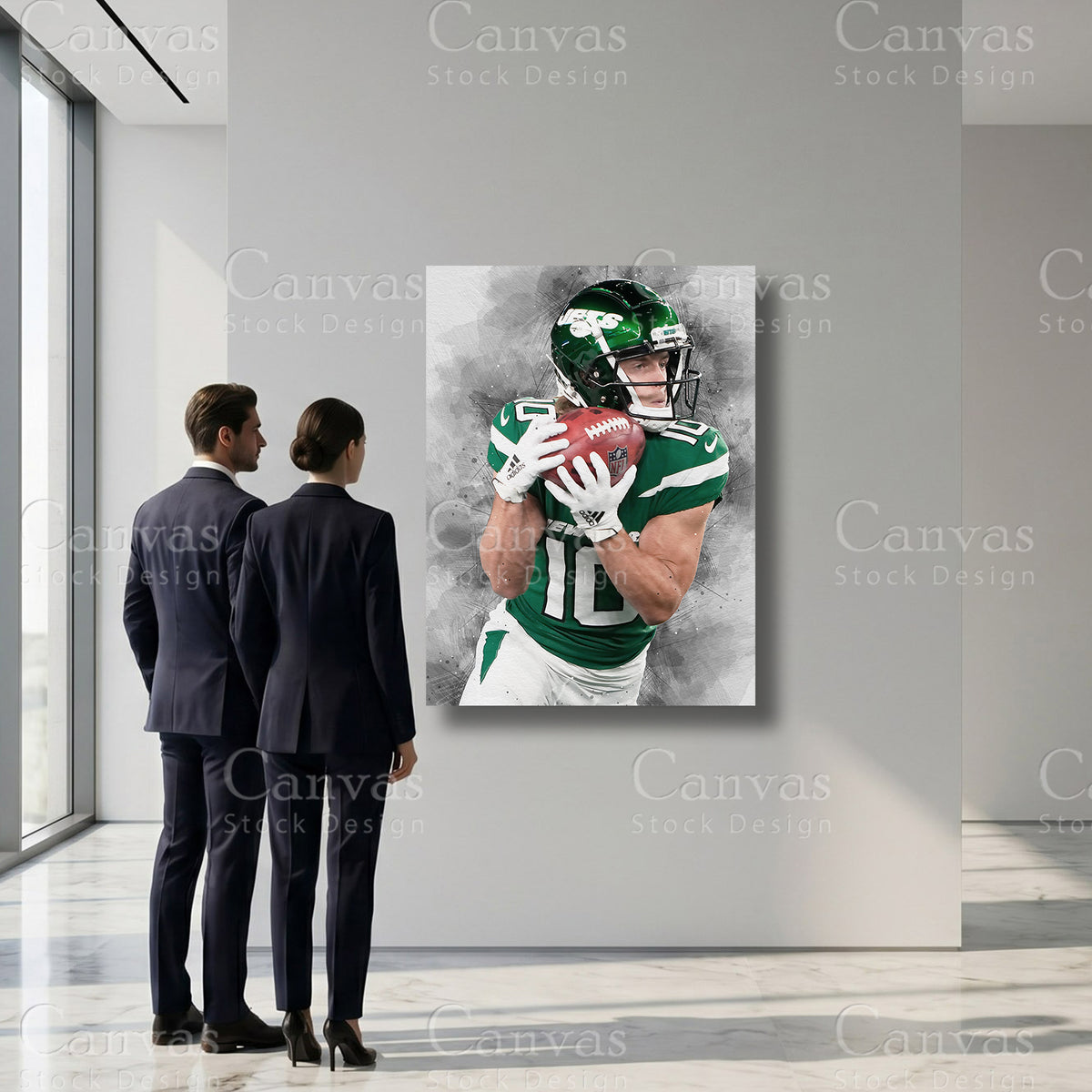 Braxton Berrios professional football wall decor