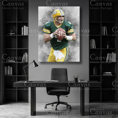 Brett Favre quarterback football wall art