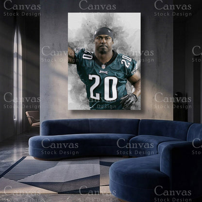 Brian Dawkins NFL canvas artwork