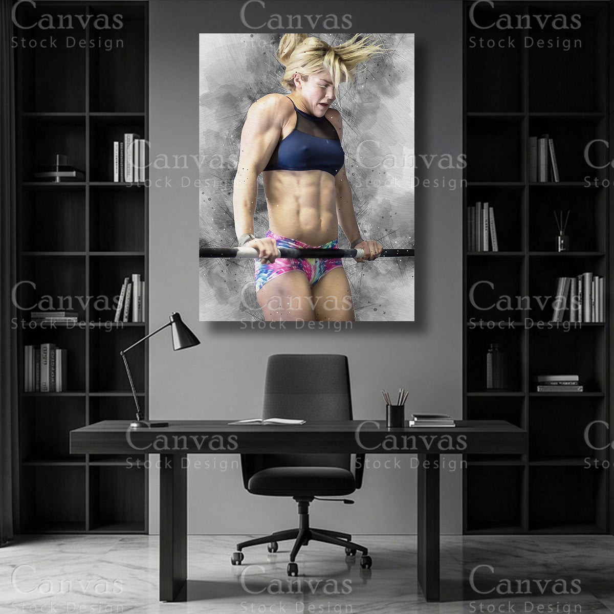 Brooke Ence CrossFit Canvas Wall Art