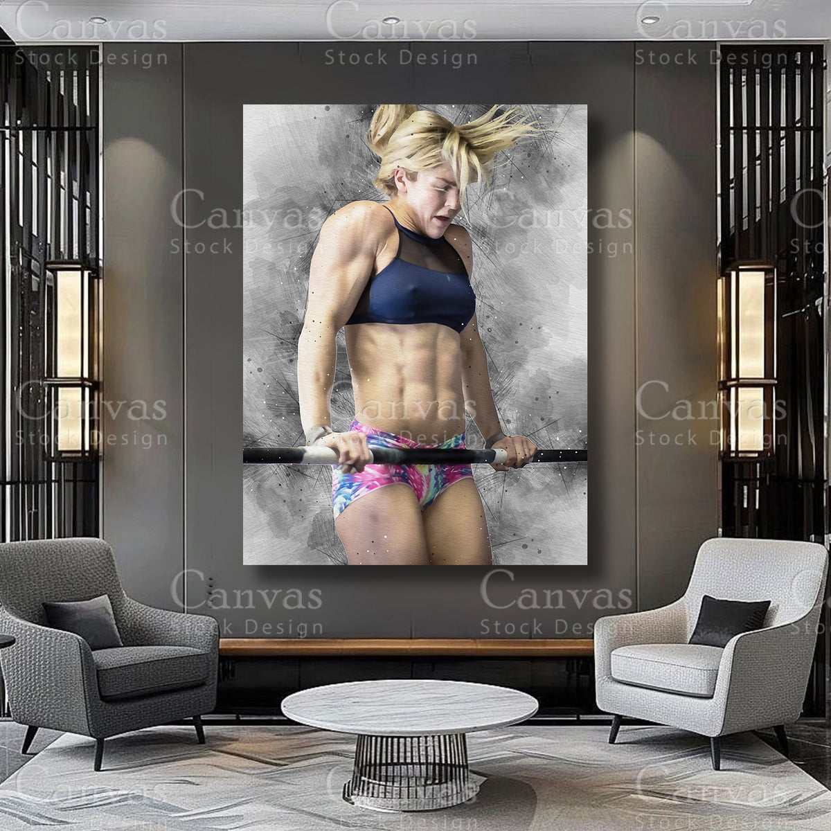 Brooke Ence Athlete Wall Art on Premium Canvas