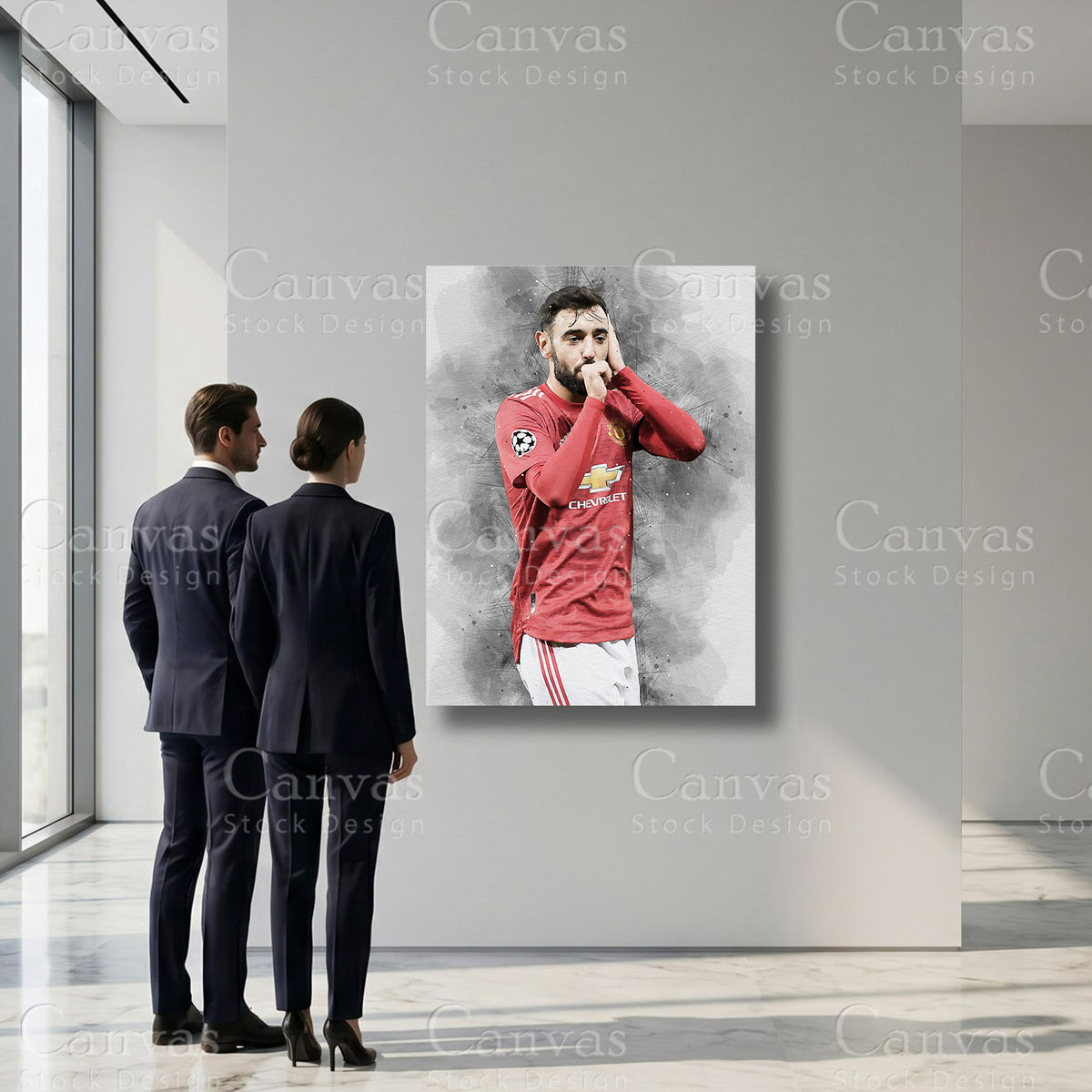 Bruno Fernandes Football Sports Artwork