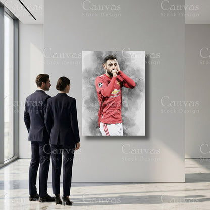 Bruno Fernandes Football Sports Artwork