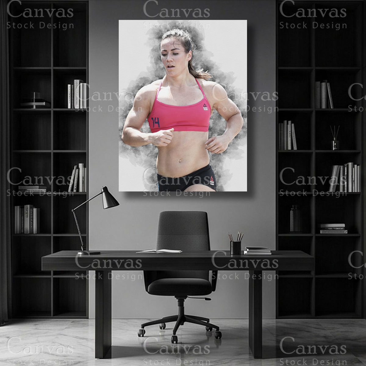 Camille Leblanc CrossFit Canvas Wall Art