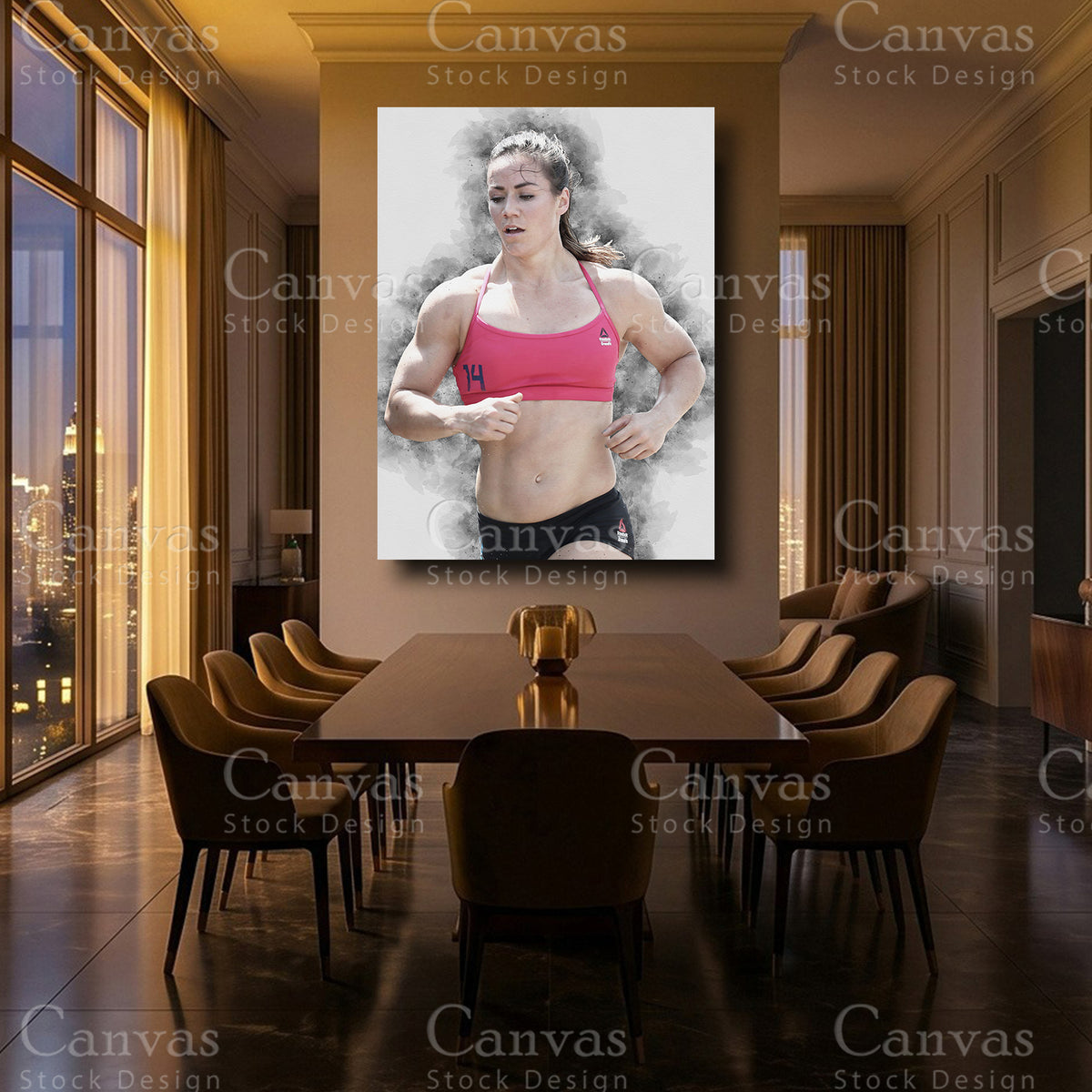 Camille Leblanc Luxury Fitness Wall Art