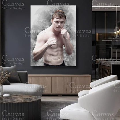 Canelo Alvarez athlete canvas artwork