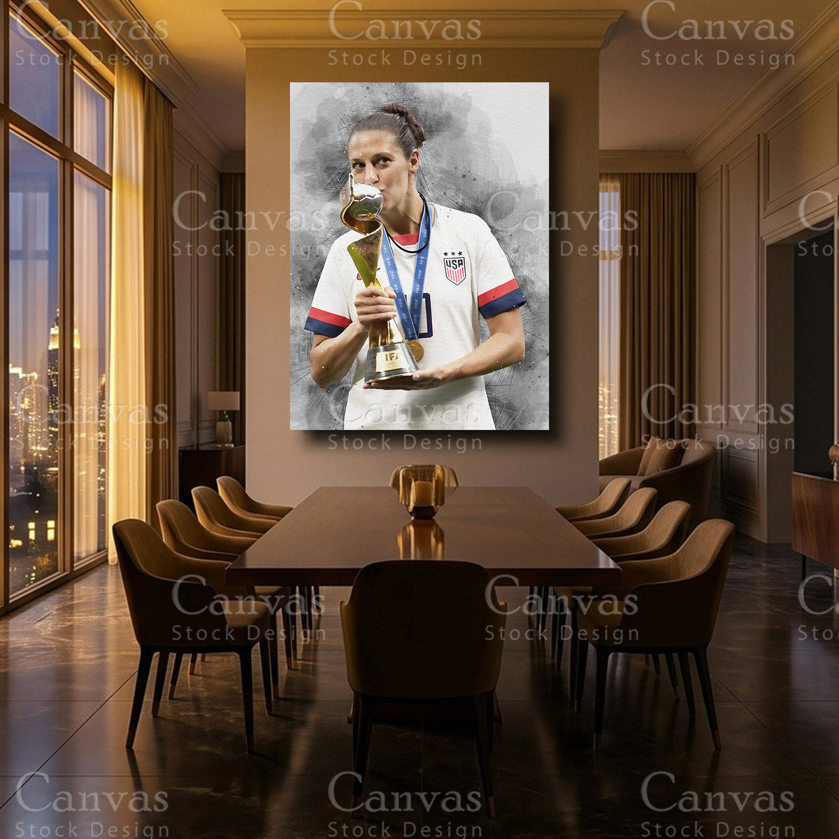 Carli Lloyd Luxury Soccer Wall Art
